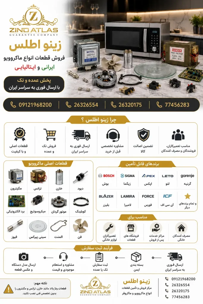 فروش قطعات ماکروفر